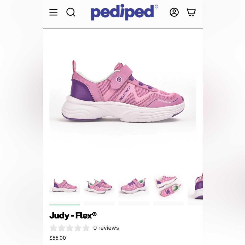 Pediped Pink Purple Girl Sneakers Running Shoes 29
